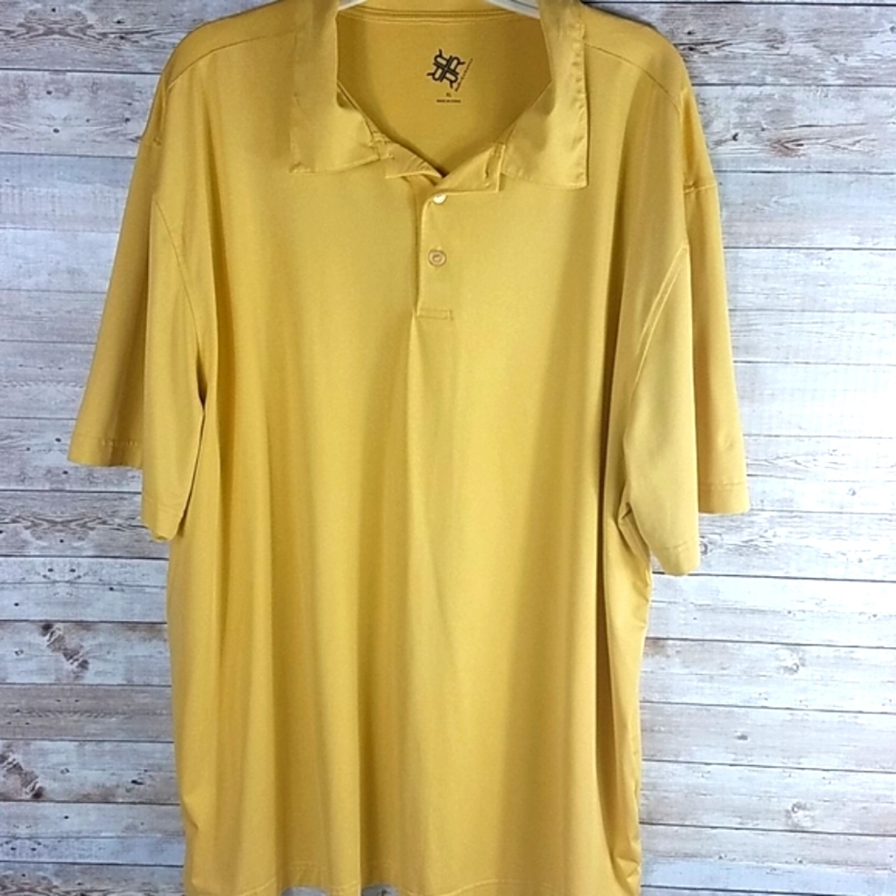 R & R Casuals, Men's, Gold,  pullover shirt, Sz XL